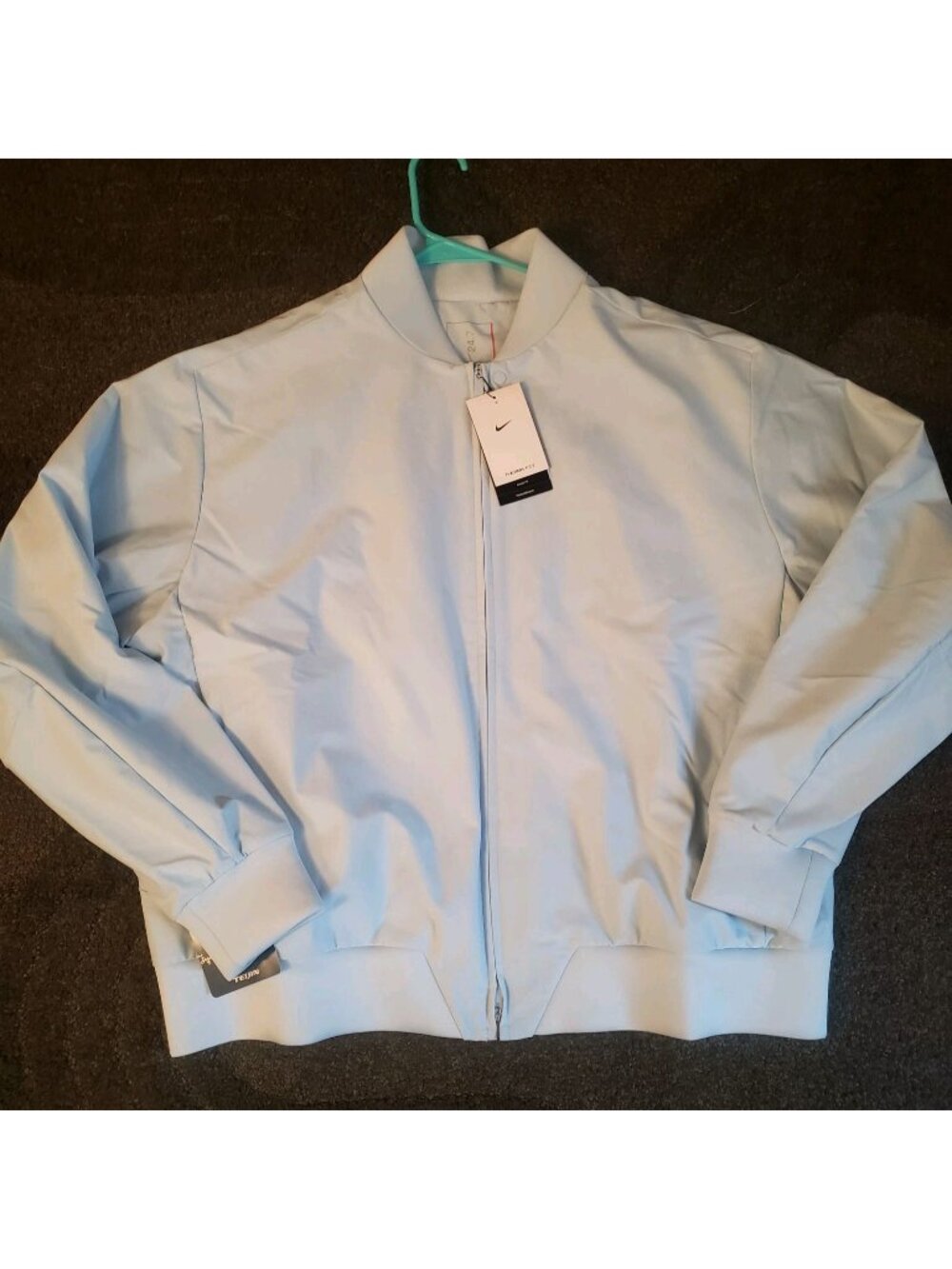 NWT Nike 24.7 Octa Men's XL Therma-FIT Bomber Jacket Celestine Blue HV3781-441